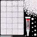 25000Pcs Resin Rhinestones for Crafting, White 2-6mm Mixed Sizes Non Hotfix Flatback Gems with 1Pcs Glue, Bedazzling Crystal for DIY Craft Clothing Mugs Tumblers Shoes Fabric Decor Nail Art