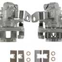 Pair Rear Disc Brake Caliper Assy W/Bracket for 2006-2014 2015 Honda Civic for 2006-2011 Acura CSX for 2013-2018 ILX 1.3L 1.5L 1.8L 2.0L 2.4L FWD,19-B3299, 19-B3298, 19-3299, 19-3298