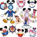 RiVolTa Mouse Cruise Door Magnets - 24 Pcs Cute Ship Cabin Decorations Magnetic Stickers Personalized Funny Cartoon Animal Anchor Stateroom Decals Carnival Birthday Holiday Party Accessories Car Decor
