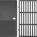 BBQ-PLUS 7637 Grill Grate and Griddle Replacement for Weber Spirit E210 E220 S210 S220,Cast Iron Grill Replacement Parts for Weber Spirit II & Spirit 200 Series Grill
