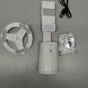 Auto Face Tracking Tripod 360 Rotating Phone Stand with Tripod Heads, No App, Remote & Gesture Control, Tripods & Monopods Compatible, Rechargeable Smart Shooting Stand for Tiktok Live Recording White