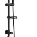 PULSE ShowerSpas 1011-lll-MB Kauai III Shower System, with 8" Rain Showerhead, 5-Function Hand Shower, Adjustable Slide Bar and Soap Dish, Matte Black Finish