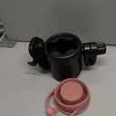 3-in-1 Stroller Cup Phone Holder Attachment Universal Cup Holder with Adjustable Phone Mount Double Cup Holder for Walker Wheelchair (Pink)