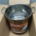 IMUSA 16Qt Stainless Steel Stock Pot with Lid, Large Cooking Pot for Soups, Boiling Seafood, Pasta, Stews, and Family Meals, 16 Quarts
