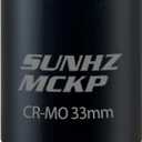 SUNHZMCKP 1/2 Inch Drive Impact Socket, Metric 33 mm Deep 6 Point Socket, CR-MO, Axle Nut Impact Grade Socket for Easy Removal