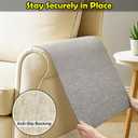 Couch Arm Covers, Waterproof Armrest Cover for Sofa, Armchair, Loveseat, Non-Slip Recliner Arm Cover, Sofa Arm Covers, Headrest Covers, Arm Chair Covers Set of 2 (Taupe, 24"20")