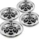 Golf Cart Accessories Wheel Covers Hub Caps for Yamaha/Club CAR/EZ-GO Par Car 8" (Set of 4) (Silver)