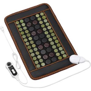 Far Infrared Heating Pad, Natural Jade and 2 Different Tourmaline Heating Pad, Electric Heating Pads for Back Neck Shoulders and Abdomen, Auto Shut Off Function,Christmas Gifts for Women Men (23.6" X 15.7")