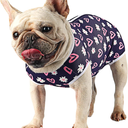 Dog Surgery Suit Female Spay Recovery Suit for Dogs Surgical Recovery Suit for Female Dog Neuter Recovery Suit Male Dogs Onesie for Surgery Fits Small Medium Dog Love/Flower ,Size M