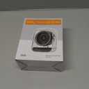 USB Desk Fan, Quiet Table Fan with Turbo Airflow, 100 Speeds, Digital Display, 90 Rotating, Small Rechargeable Battery Desktop Fans for Bedroom Home Office Travel, Ivory