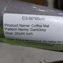 Coffee Mat Hide Stain Rubber Backed Absorbent Coasters for Coffee Table Dish Drying Mat for Kitchen Counter Coffee Machine Coffee Maker Mat, Coffee Bar Accessories (20x24（50x60cm）)