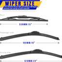 3 wipers Replacement for 2018-2020 2021 Chevy Equinox, Windshield Wiper Blades Original Equipment Replacement - 24"/18"/13" (Set of 3) U/J HOOK