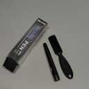 Waterproof Beard Filler Kit for Men - Pencil, Pen, Darkener Marker with Natural Finish for Beard, Moustache & Eyebrows - Bristle Brush Included (Black)