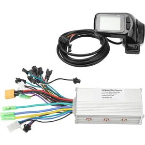 VGEBY Electric Motor Controller Display Kit, 36V 48V 60V 500W 28A Scooter Brushless Motor Speed Controller Kit 3 Mode Sine Motor Speed Regulator with Display