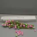 XunYee 6 Pcs Christmas Ball Pick 17 Inch Pink Green Christmas Tree Decoration Pink Green Glitter Decoration for Home Office Family Holiday Party