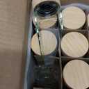 AISIPRIN Glass Spice Jars with 398 Labels, 24 pcs 4oz Spice Containers with Bamboo Lids, Square Spice Bottles With Shaker Lids,Spice Organization for Cabinet,Drawer,Rack,Seasoning Organizer