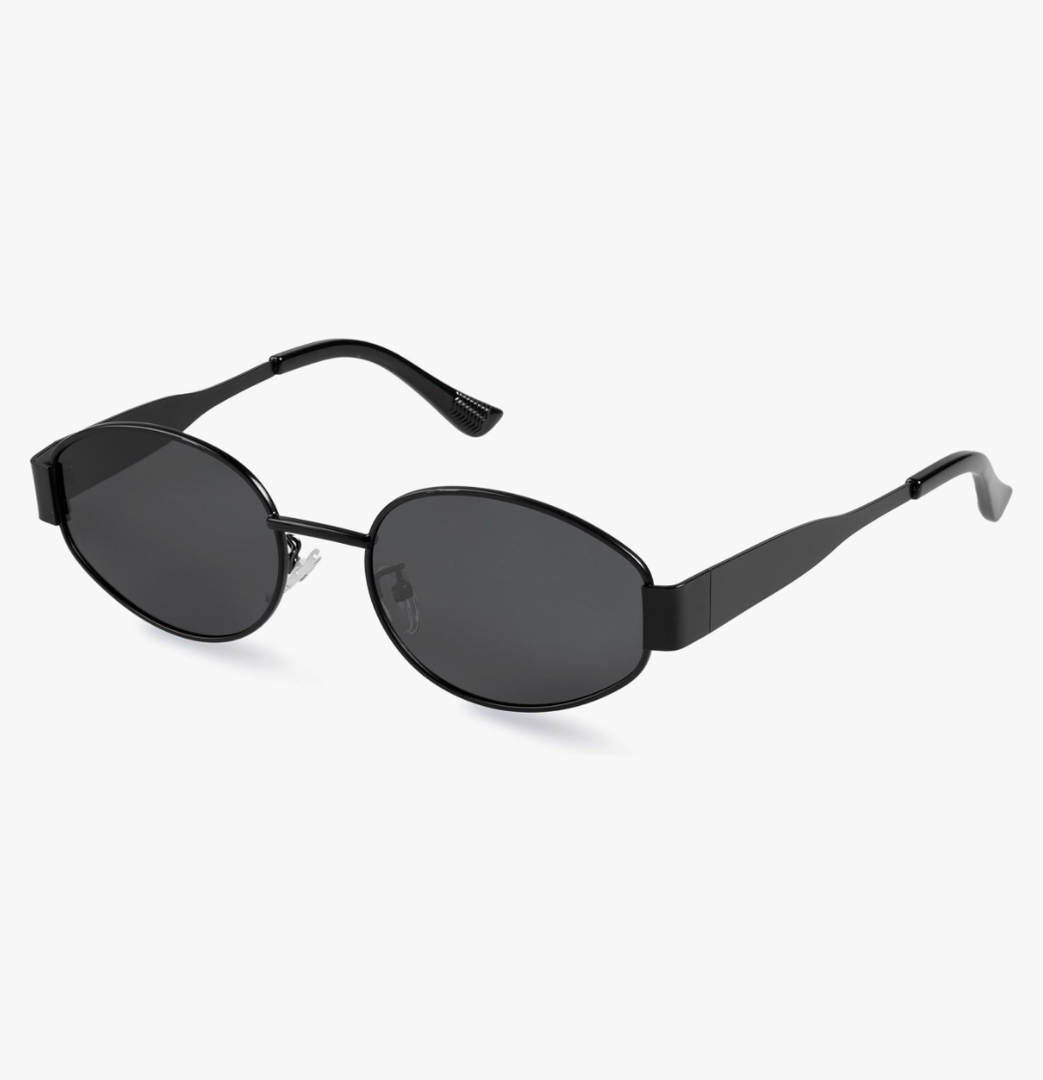livho 2025 Trendy Oval Sunglasses - Stylish Polarized Shades for Everyday - Retro Metal Frames