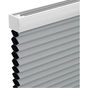 Changshade Cordless Cellular Shades, Blackout Honeycomb Shades for Windows, Room Darkening Pleated Blinds, Easy to Install for Indoor Windows and French Doors, 33" W x 72" H, Grey