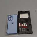 LeYi for Samsung Galaxy S25-FE Case: [   ] Tempered Glass Screen Protector [2 Pcs]+ Full Camera Lens Protection,Love Heart Plating Luxury Shockproof for S25FE,Sierra Blue