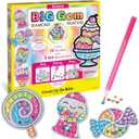 Creativity for Kids Big Gem Diamond Painting Kit: Sweets Stickers and Suncatchers - Diamond Art for Kids, DIY Stickers and Suncatcher Kit for Girls (Ages 6+)
