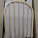 Storkcraft Premium Hoop Glider & Ottoman (Natural/Beige)  GREENGUARD Gold Certified Nursery Glider, Solid Wood Craftsmanship, Smooth-Gliding Nursery Chair and Ottoman, Award-Winning