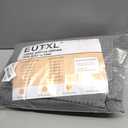 Long No Hook Shower Curtain with Snap in Liner,230GSM Waffle Weave Shower Curtains for Bathroom,71W x 80H(78"),Grey