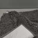 Muddy Mat Chenille Bathroom Rugs Quick Dry Microfiber Mats Non Slip Washable, Extra Thick, Soft and Highly Absorbent Bath Mats for Bathroom, Kitchen, and Shower Floor - Grey Small 28"X18"