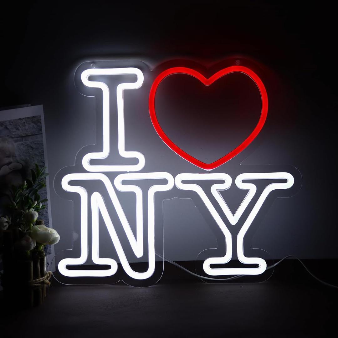 Love NY Neon Signs for Wall DecorLed Neon Light for Bedroom Office PartyChristmas gift