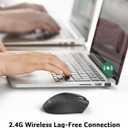 acer Wireless Mouse, 1200 DPI Computer Mouse for Laptop with 2.4GHz USB A Receiver, 5 Buttons Compatible for Windows, macOS, Android (Black)