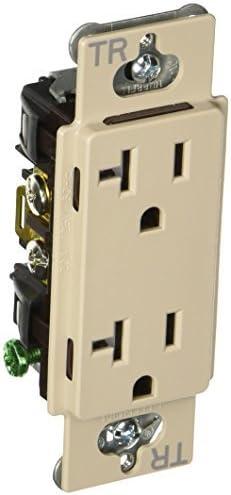 Lutron Satin Colors 20 Amp Tamper-Resistant Duplex Receptacle - Taupe