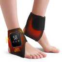 2-Pack Ankle Heating Pad, Cordless Ankle Massager with Heat, Heated Wraps for Foot & Ankle, 3 Heat & Vibration Settings, Auto Shut-Off, Gifts for Women Men
