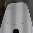 MOPALL Small Bathroom Trash Cans with Lids,Motion Sensor Bathroom Trash Can,Narrow Waterproof Plastic 3.5 Gallon Automatic Adsorption Touchless Garbage Can,White