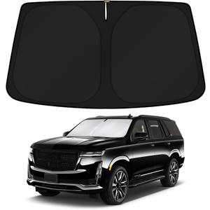 KUST Windshield Sun Shade for Cadillac Escalade Accessories 2021-2025 2026 Window Sunshade Sun Visor Protector Foldable Blocks UV Rays Keep Your Car Cooler