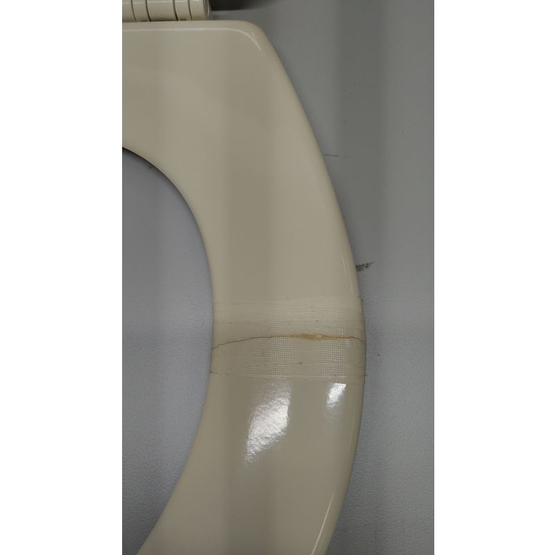 Dometic 385312114 Ceramic Toilet Seat Assembly - Bone Color Replacement For 110/210 Series Marine/RV Toilets