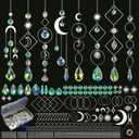 228pcs Sun Catcher Kits for Adults, DIY Arts and Crafts for Women Prism Crystal Suncatchers Indoor Window Hanging Ornaments Decor for Home Gifts for Mother Wife Daughter (Silver)