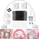 Balloon Arch Kit, 7.4ft Balloon Arch Stand Frame with Base: for Wedding Baby Shower Birthday Party Decorations (Black)