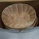 12 Pcs Plastic Oval Bread Basket 9inch 10inch 11inch Woven Fruit Bread Basket Food Storage Bin Serving Container for Gifts Empty Home Restaurant Kitchen Food Serving Storage Display Decoration