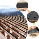 ADHES Deck Joist Tape, 4" x 50' Weather Resistance & Waterproof Butyl Joist Tape, Deck Flashing Tape, Ideal for Wood Decks Beams Roof, Outdoor Construction Use