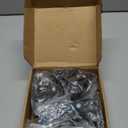 GBL 2" Heavy Duty Caster Wheels with Brakes + Screws - up to 440Lbs - Set of 4 No Floor Marks Silent Castor for Furniture - Rubbered Trolley or Pallet Swivel Wheels - Black Casters