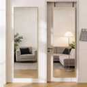 DUMOS 47"x14" Full Length Door Mirror, Full Body Mirror, Gold