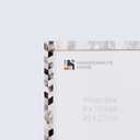 Handicrafts Home 8x10 Picture Frame, Wall & Tabletop Dcor, Handmade Pearlescent Barley Pattern, Vintage & Elegant Mother of Pearl Picture Frames for Living Room, Office & Home Decor  White & Black