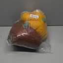 Kajaia 2 Pcs Pumpkin Pillow Plush 11 x 9.5 Inch 3D Cushion Fall Decorations Simulated Stuffed Throw Pillows for Halloween Thanksgiving Bedroom Sofa Couch Supplies (Yellow,Brown)