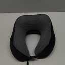 Travel Pillow, Best Memory Foam Neck Pillow Head Support Soft Pillow for Sleeping Rest, Airplane Car & Home Use (Black)