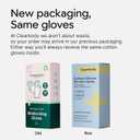 Clearbody Organics 100% Organic Cotton Gloves - 5 Pairs of White Gloves, M - Hand Moisturizer - Sleeping Mitts for Dry Hands - Washable Cotton Liners for Men & Women