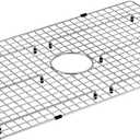 Moen GA760 Center Drain Bottom Grid Accessory for 30" X 18" Sink Bowls, Stainless Steel