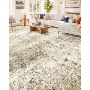 OLANLY 8x10 Washable Area Rug, Soft Non Slip Carpet for Bedroom Living Room