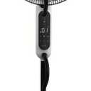 16" Touch Control Misting Pedestal Fan with LED Display | Oscillating stand fan with 12 speeds, 3 mist levels, 1-8H timer, and 4L water tank for home, office, or bedroom use.