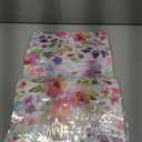 50 Sheets Floral Paper Placemat Watercolor Flower Disposable Place Mat Spring Colorful Floral Decorative Paper Table Mat for Wedding Bridal Shower Dinner Table, 11 x 17 Inch
