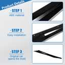 Side Skirts Compatible with Chevy Corvette C8 Z51 2024 2023 2022 2021 2020 Left Right Side Skirt Rocker Panel Kit(Glossy Black)