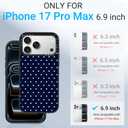 Clear TPU Phone Case Cover for iPhone with Design, Drop Protection, Cute Case for Girl Women (Point 2, iPhone 17 Pro Max)